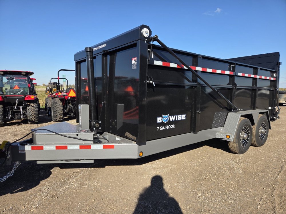 7'x16' BWISE TRAILERS Dump DUT16-15 4'