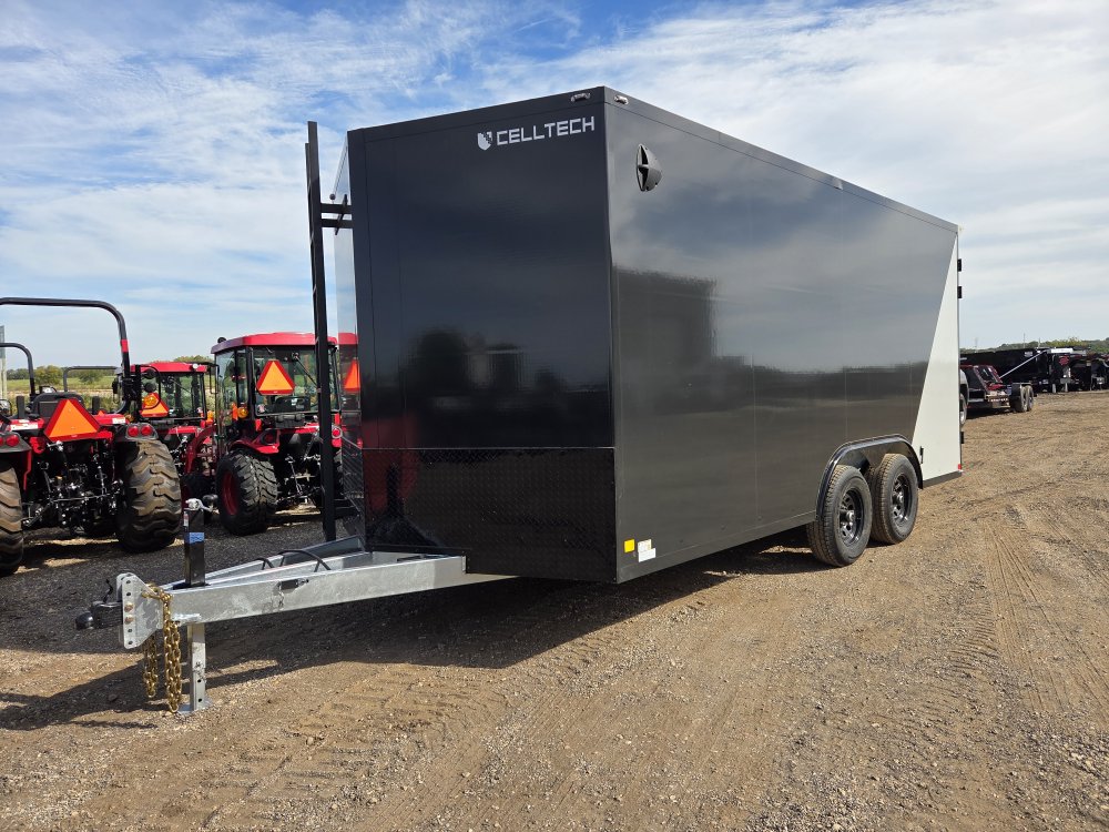 8.5'x16' CellTech Enclosed Cargo 85X16TA3 86"