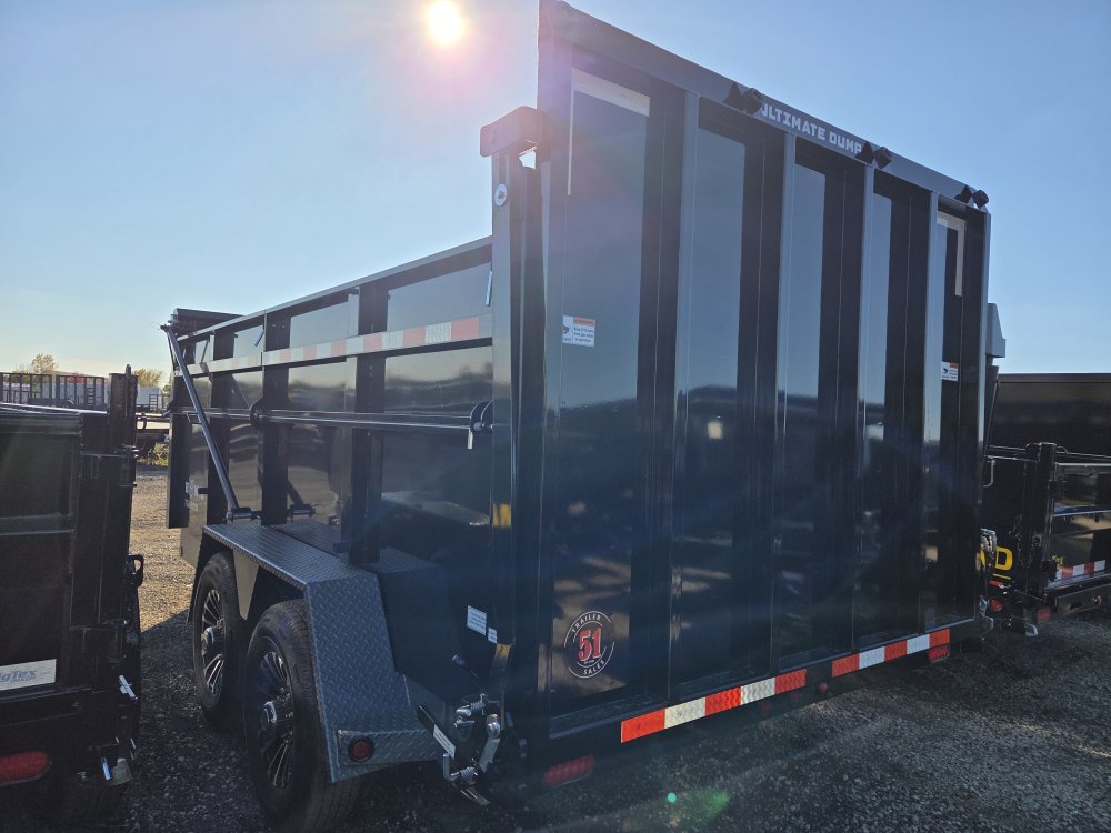7'x14' BWISE TRAILERS Dump DUT14-15 4'