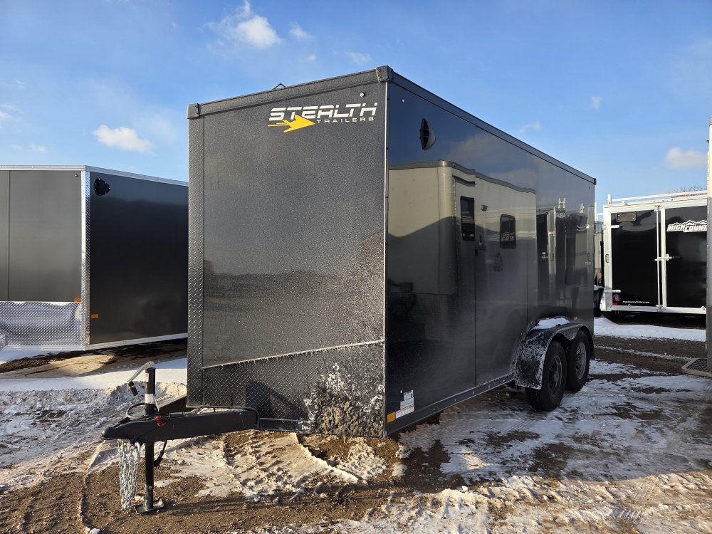7'x16' Stealth Enclosed Cargo TY716TA 90"