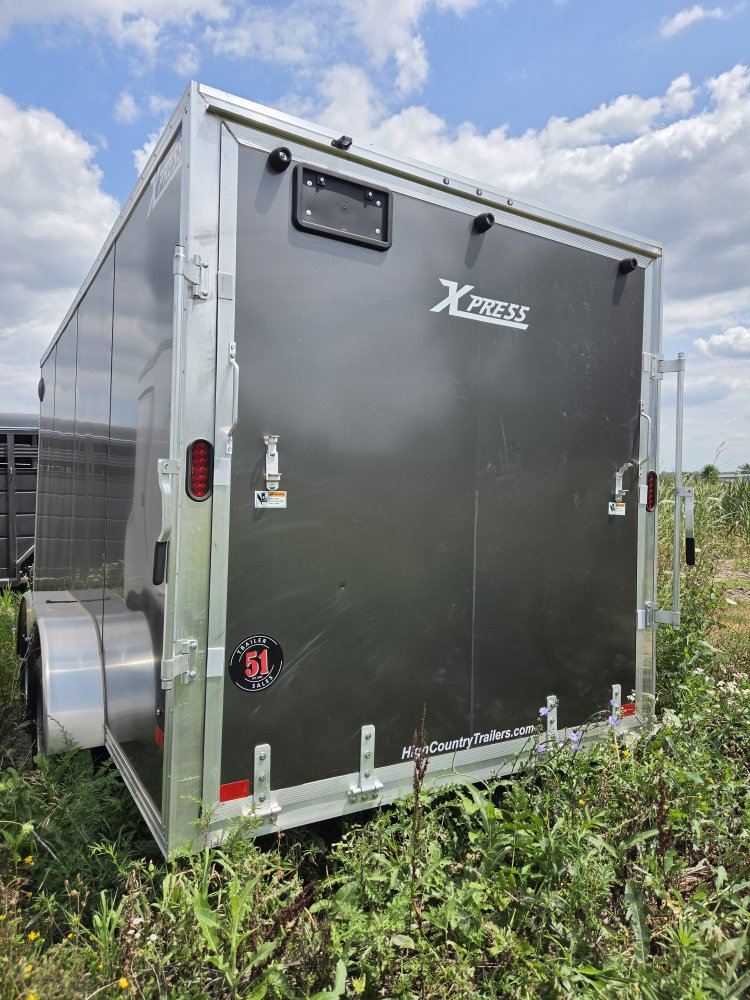 7'x16' Alcom Enclosed Cargo XPRESS7X16-7'1" 82"