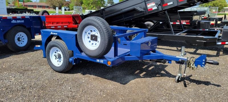 6'x8.5' Air Tow Flatbed S8-35 Single Axle Flatbed