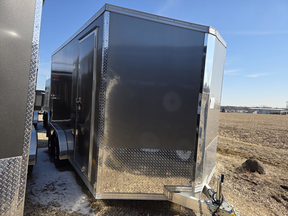 7.5'x14' Alcom Enclosed Cargo C7514STEALTH-7'1" 79"