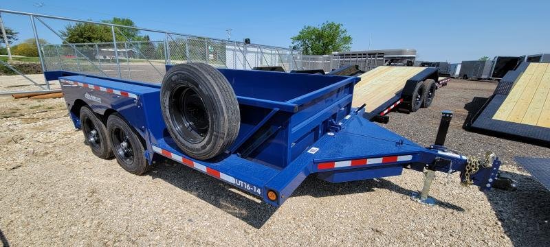 8.5'x16' Air Tow Equipment Air-Tow UT16-14 Tandem Axle Utility 6x16- Blue