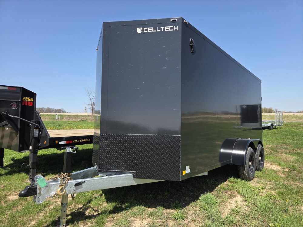 7'x16' CellTech Enclosed Cargo 7x16TA3 84"