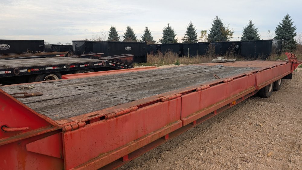 Schwartz 7' 9"x48' 6" Used Deckover/Gooseneck/Semi Trailer