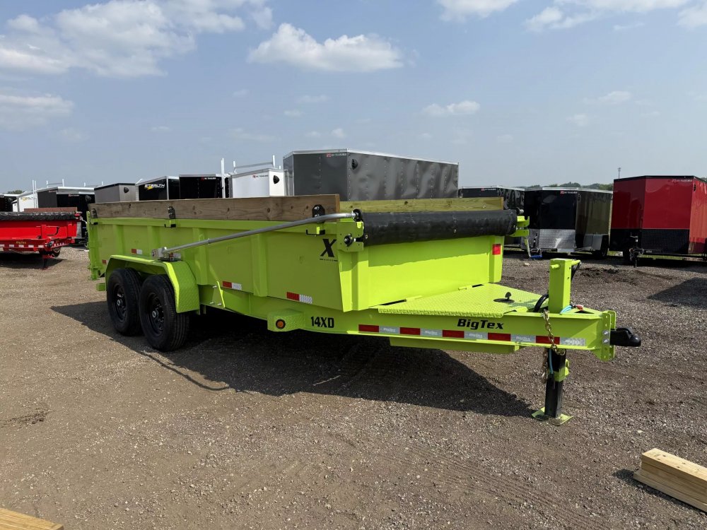 7'x16' Big Tex Trailers Dump 2'