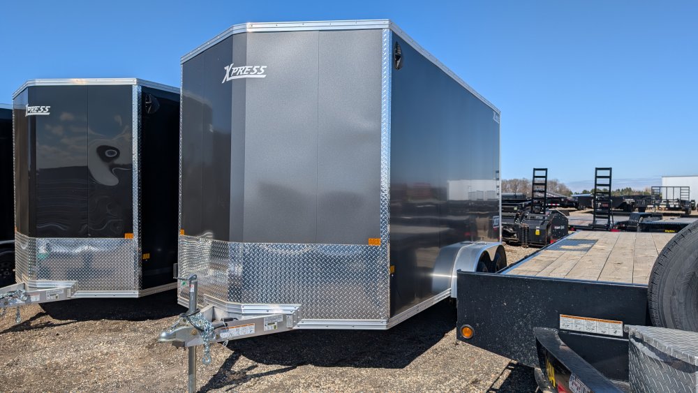 7'x14' Alcom Enclosed Cargo XPRESS7X14XLT-P 6' 4"