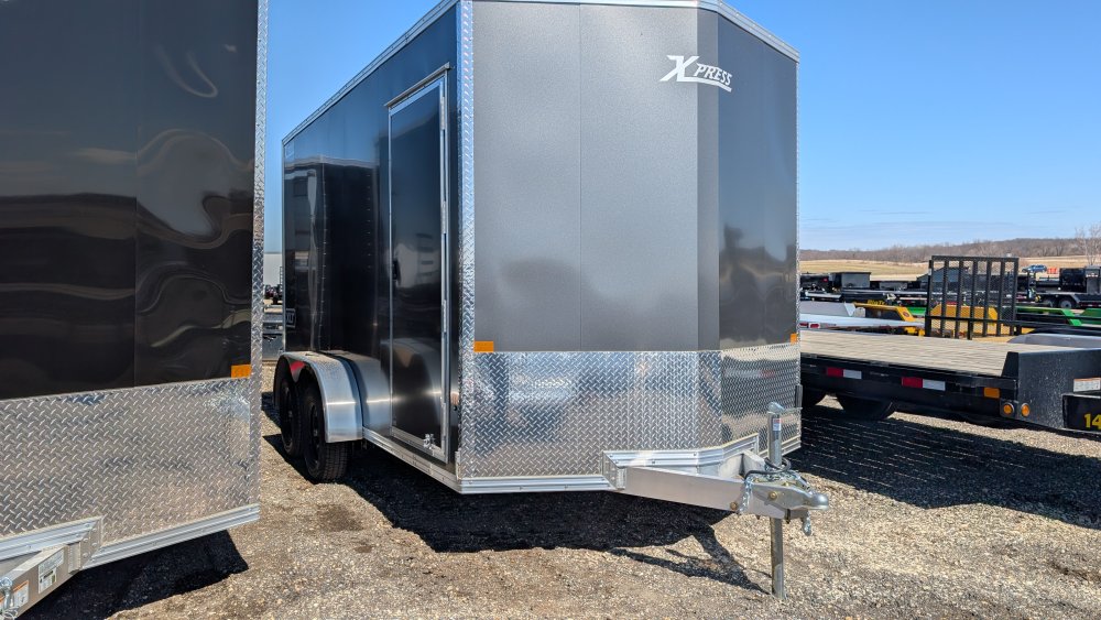 7'x14' Alcom Enclosed Cargo XPRESS7X14XLT-P 6' 4"