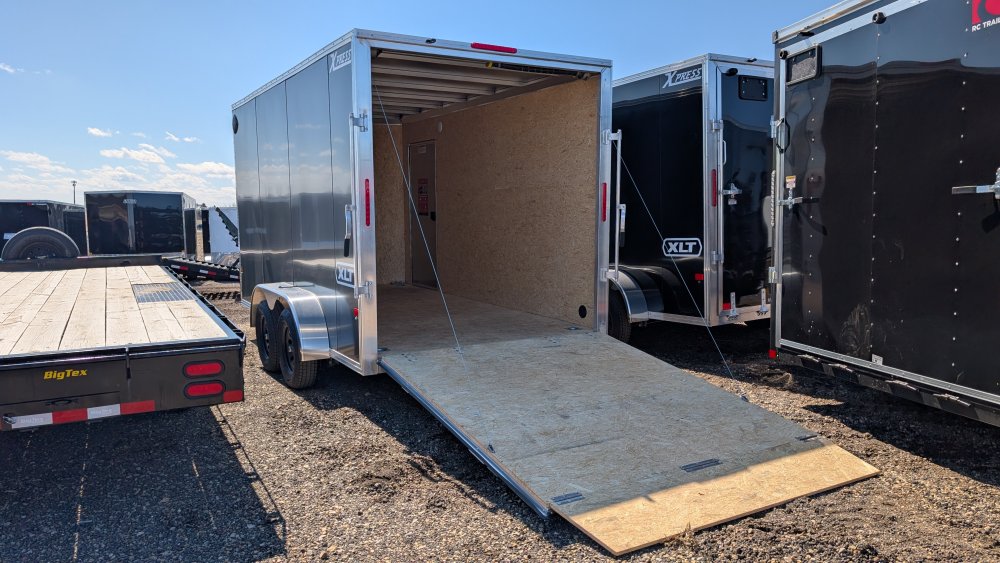 7'x14' Alcom Enclosed Cargo XPRESS7X14XLT-P 6' 4"