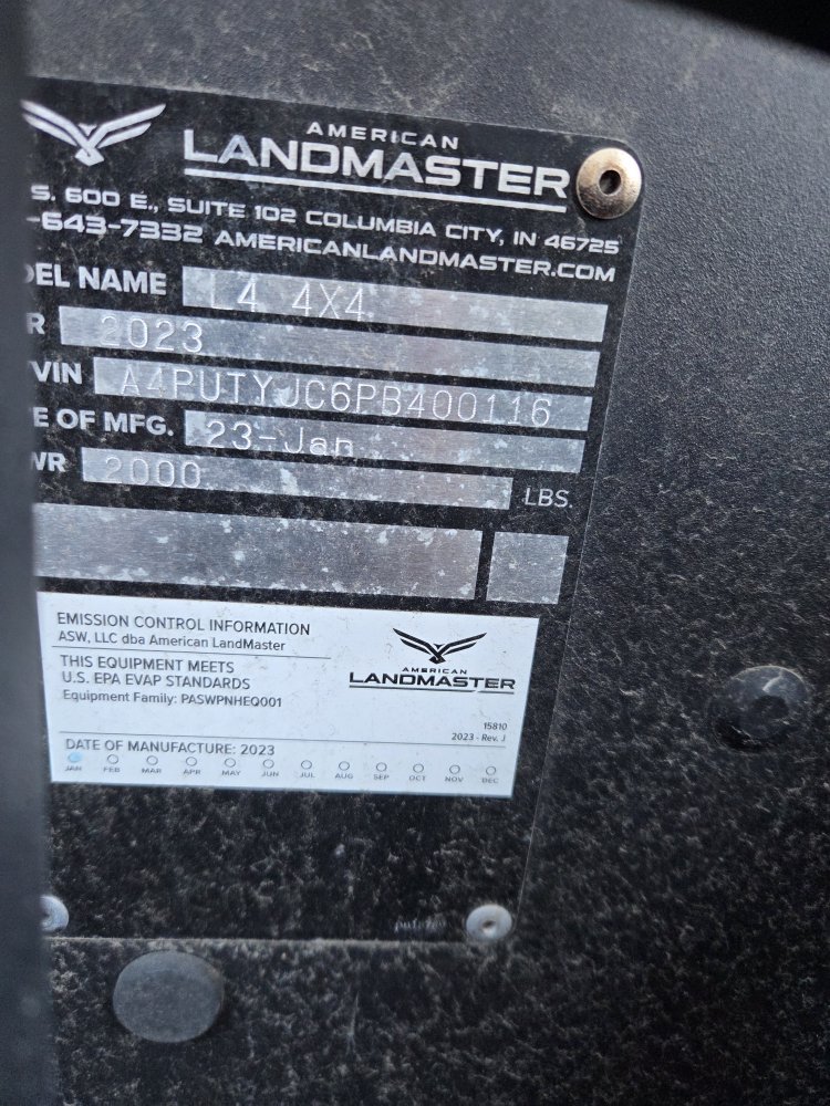 American LandMaster L4 4X4 UTV