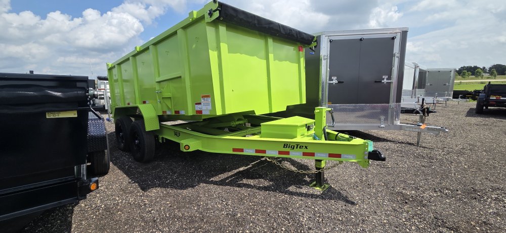 7'x14' Big Tex Trailers Dump 4'