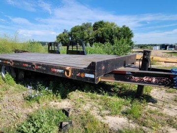 1998 8.5x20 Towmaster Trailers T-40 Deckover Trailer USED
