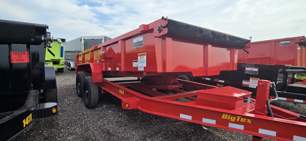 7'x16' Big Tex Trailers Dump 2'