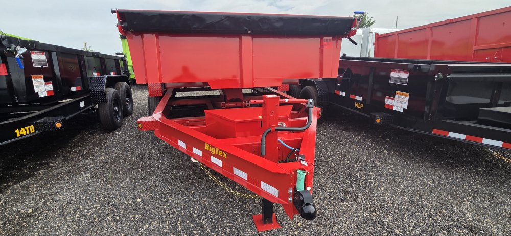 7'x16' Big Tex Trailers Dump 2'