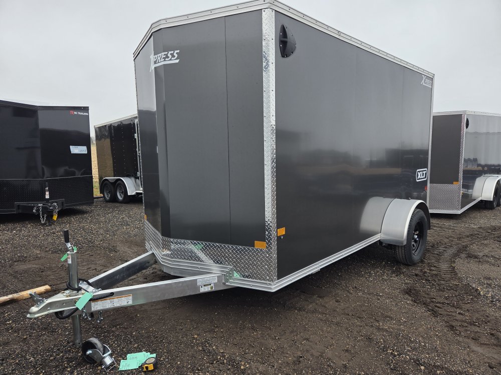 6'x12' Alcom Enclosed Cargo XPRESS6X12SA-XLT-P 76"