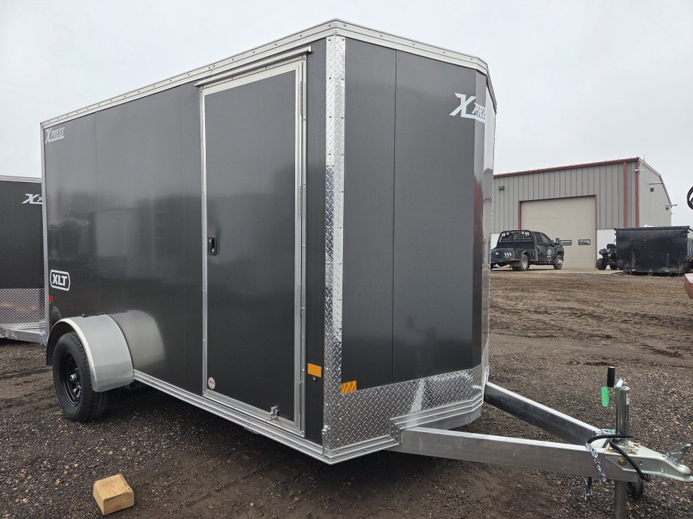 6'x12' Alcom Enclosed Cargo XPRESS6X12SA-XLT-P 76"