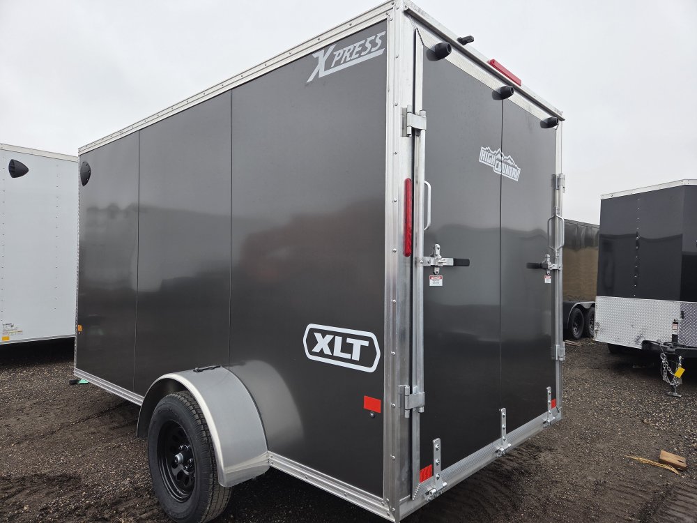 6'x12' Alcom Enclosed Cargo XPRESS6X12SA-XLT-P 76"