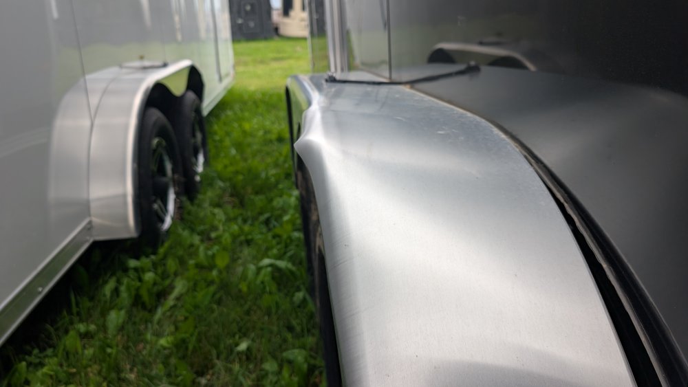 7'x14' Alcom Snowmobile XPRESS7X14ES-XLTP-LMSD25 85" Storm Damage