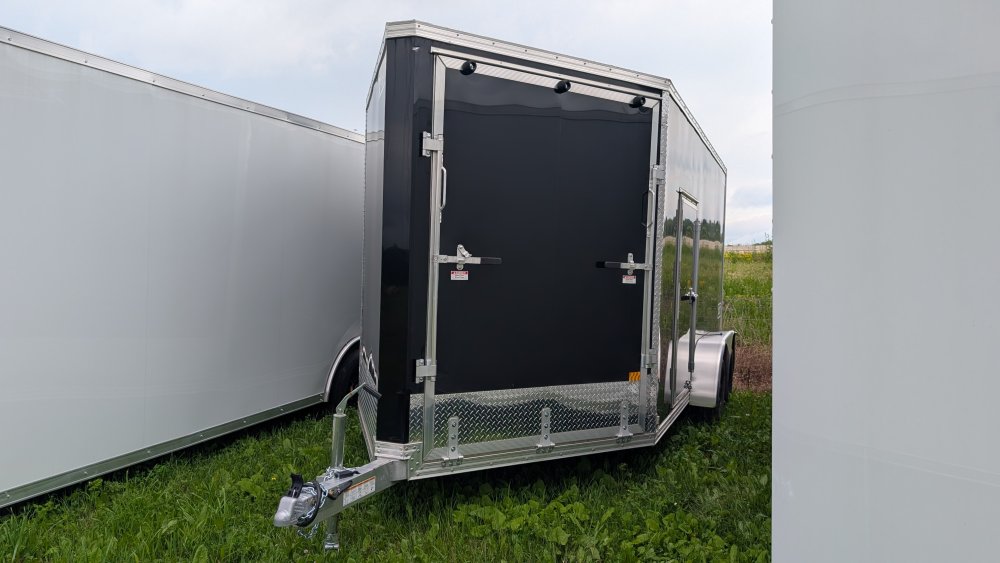 7'x14' Alcom Snowmobile XPRESS7X14ES-XLTP-LMSD25 85" Storm Damage