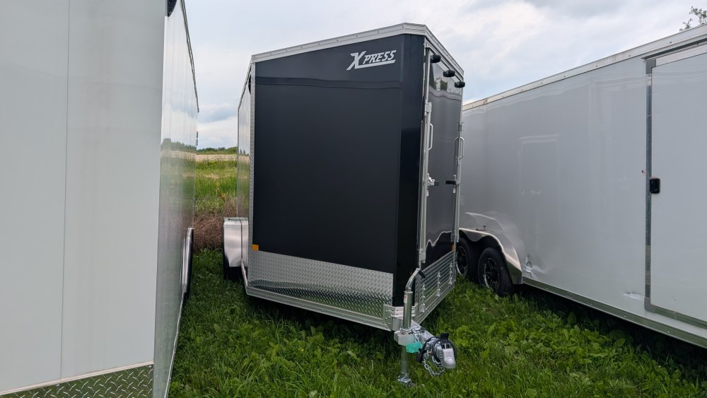 7'x14' Alcom Snowmobile XPRESS7X14ES-XLTP-LMSD25 85" Storm Damage