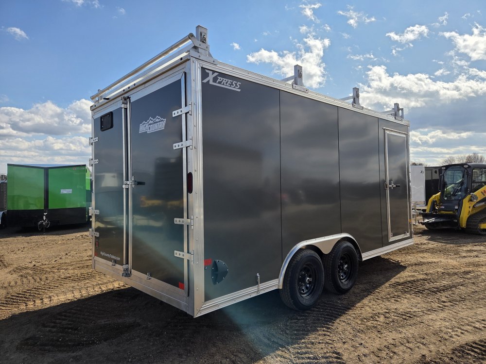 8.5'x16' Alcom Enclosed Cargo XPRESS8.5X16UCP-LMFL25 79"