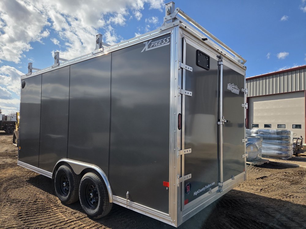 8.5'x16' Alcom Enclosed Cargo XPRESS8.5X16UCP-LMFL25 79"