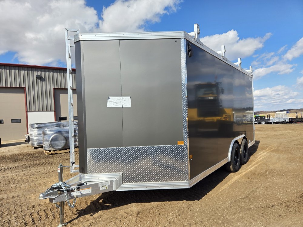 8.5'x16' Alcom Enclosed Cargo XPRESS8.5X16UCP-LMFL25 79"