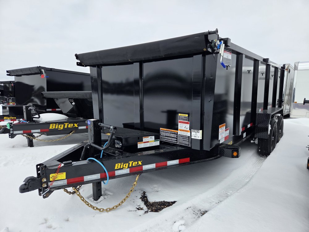 7'x16' Big Tex Dump 14LP-16 4'