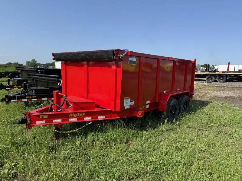 7'x14' Big Tex Trailers Dump 4'