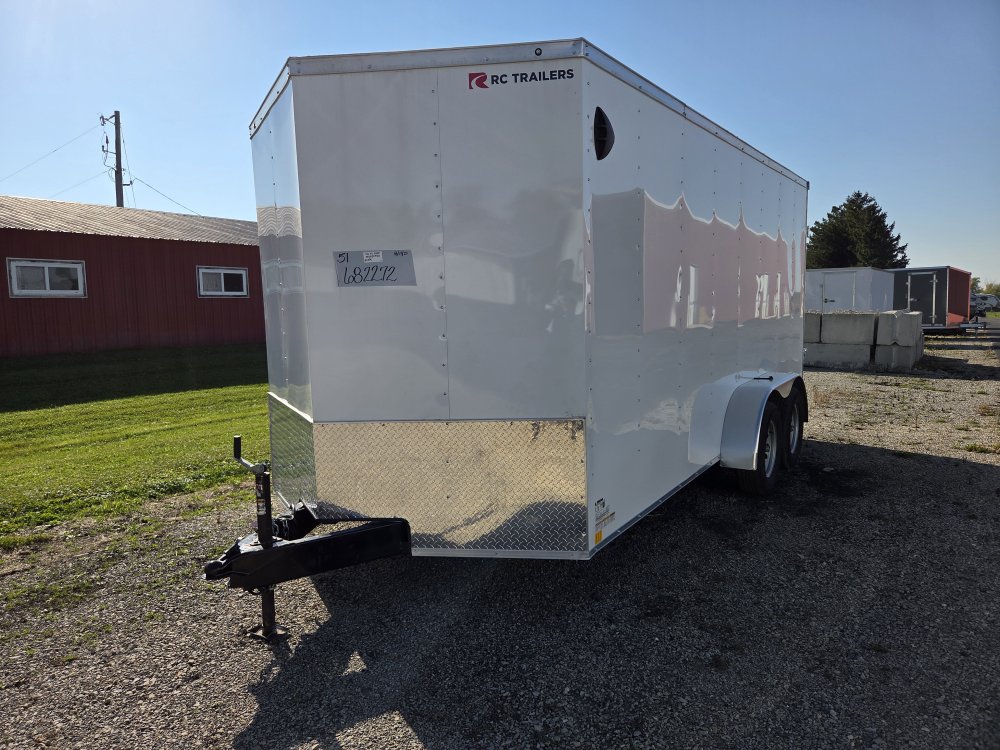 7'x16' RC Trailers Enclosed Cargo RWT 7x16 78"