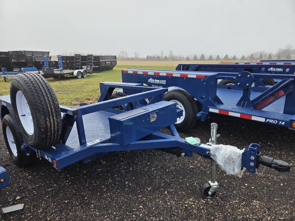 4' 4"x8' 6" Air Tow Specialty S8-35 Single Axle Flatbed