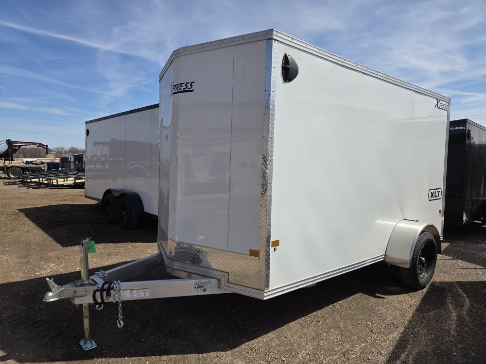 6'x12' Alcom Enclosed Cargo XPRESS6X12SA-XLT-P 76"