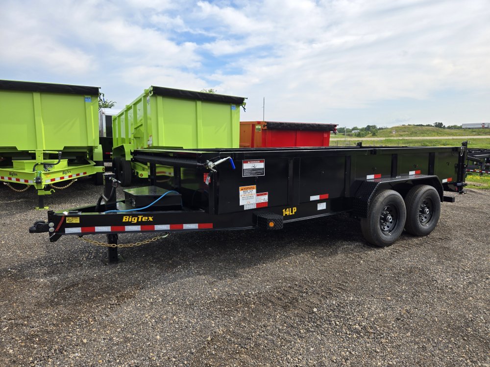 7'x16' Big Tex Trailers Dump 2'