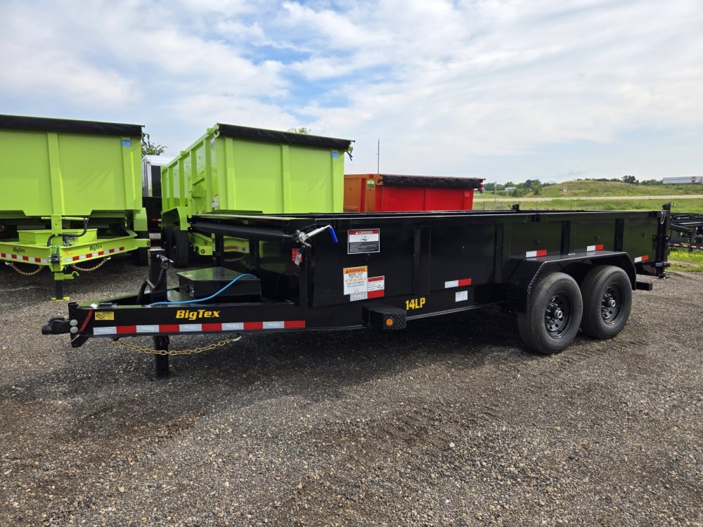 7'x16' Big Tex Trailers Dump 14LP-16 2'