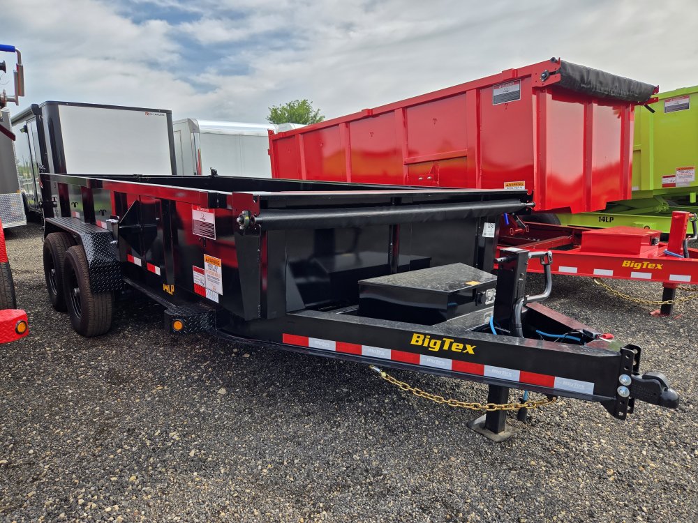 7'x16' Big Tex Trailers Dump 2'