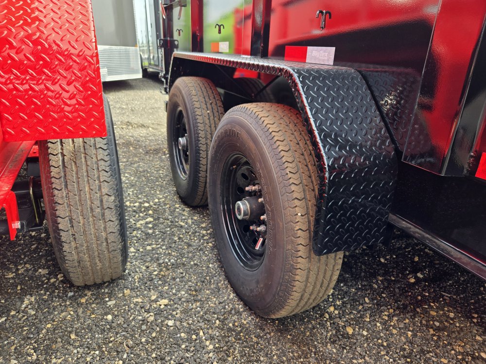 7'x16' Big Tex Trailers Dump 2'