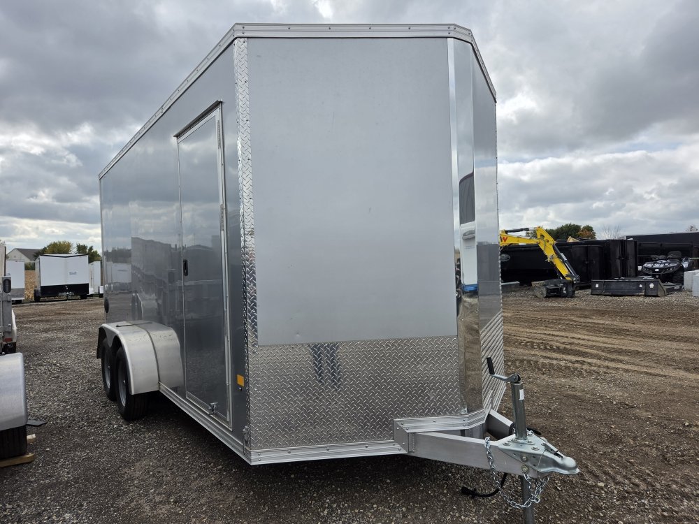 7'x16' Alcom Enclosed Cargo C7X16-IF 85"