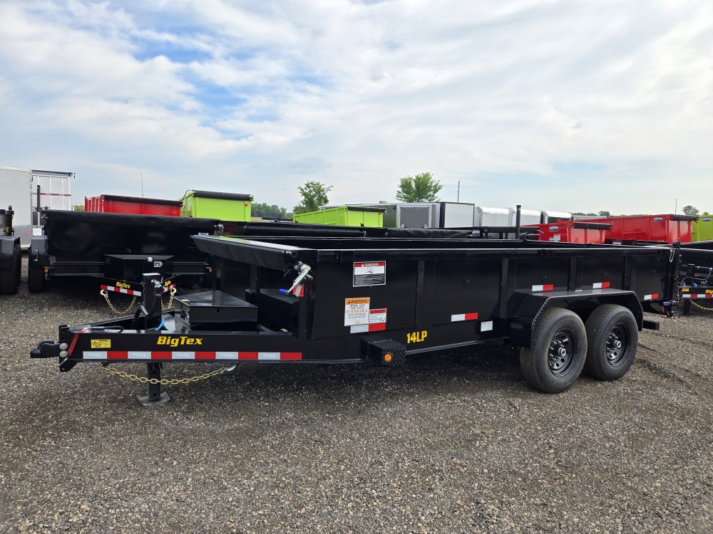 7'x16' Big Tex Trailers Dump 2'