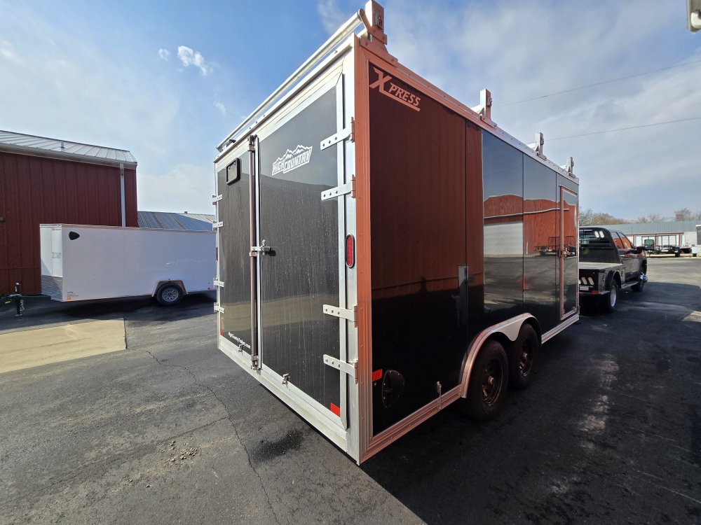 8.5'x16' Alcom Enclosed Cargo XPRESS8.5X16UCP-LMFL25 79"