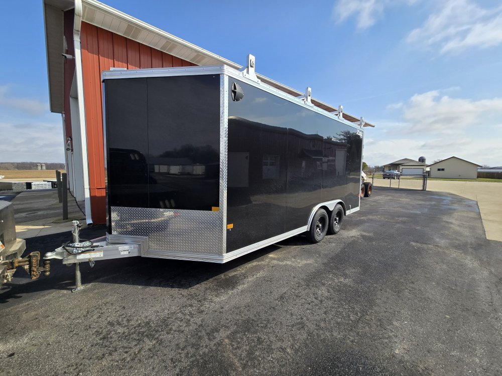 8.5'x16' Alcom Enclosed Cargo XPRESS8.5X16UCP-LMFL25 79"