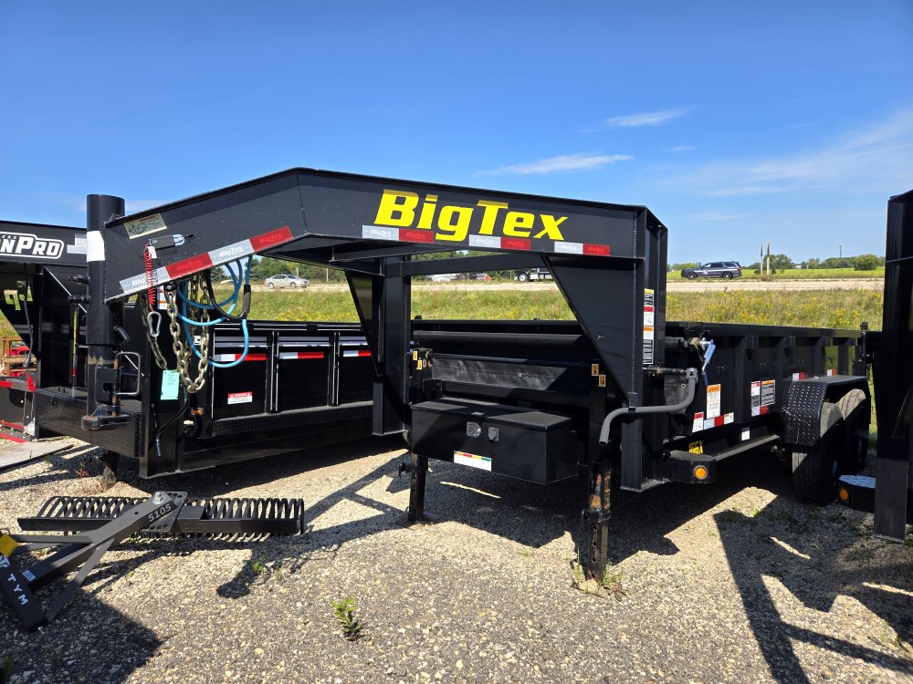 7'x14' Big Tex Trailers Dump 16GX-14 2'