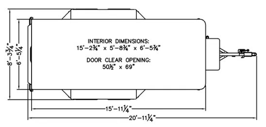 6'x16' Polar King Mobile Refrigerated/Freezer