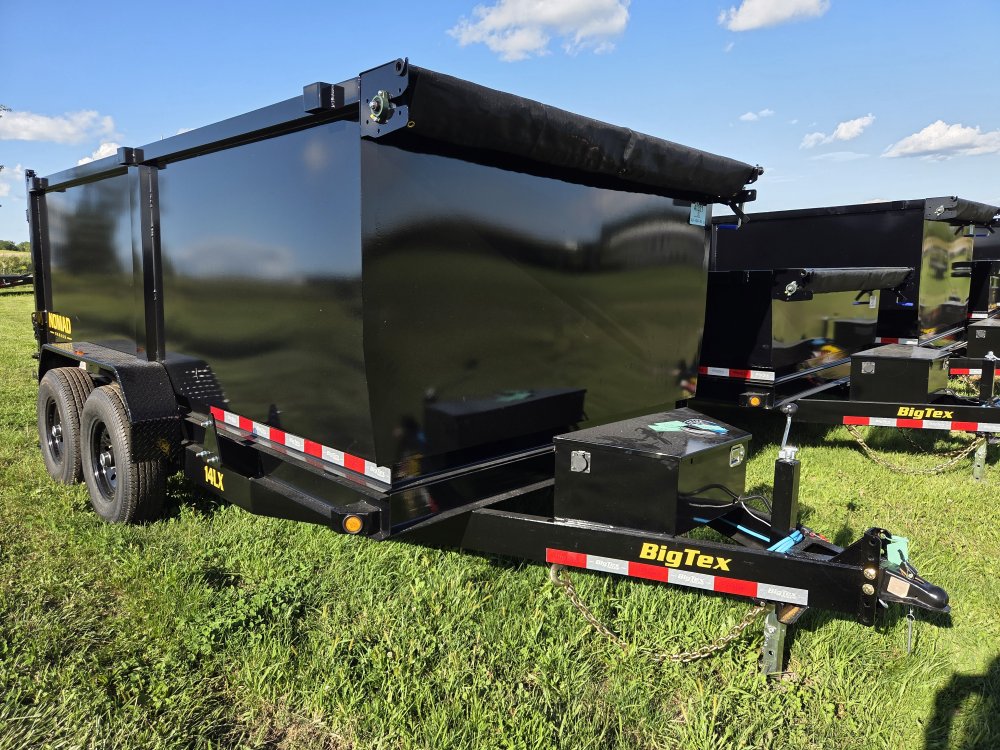 7'x14' Big Tex Trailers Dump 14LX 4'