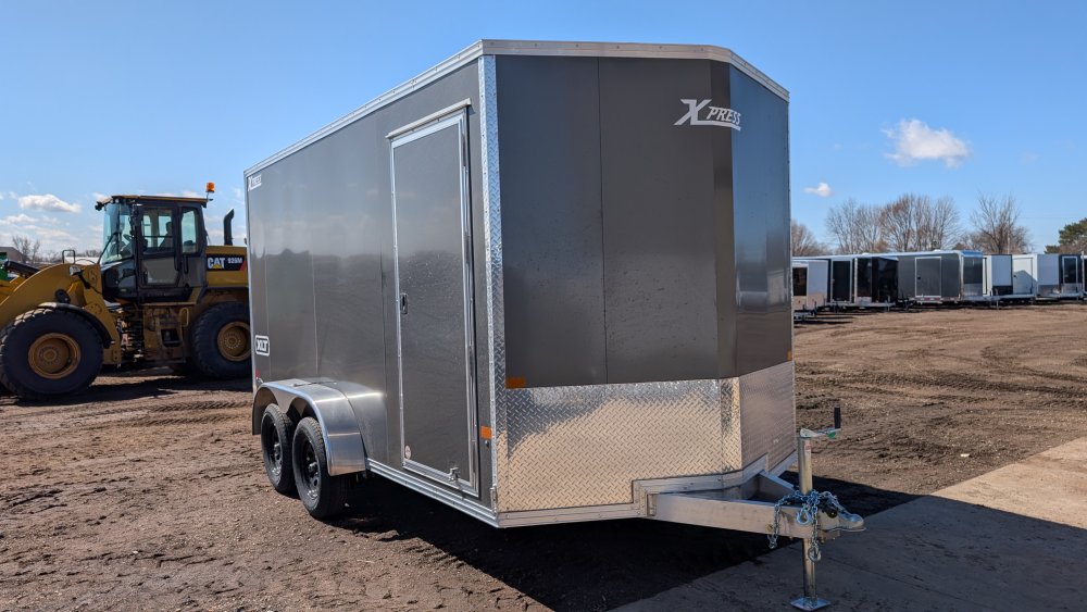 7'x14' Alcom Enclosed Cargo XPRESS7X14XLT-P 6' 4"