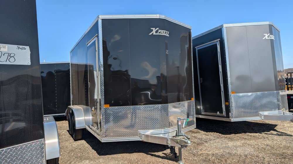 7'x14' Alcom Enclosed Cargo XPRESS7X14XLT-P 6' 4"