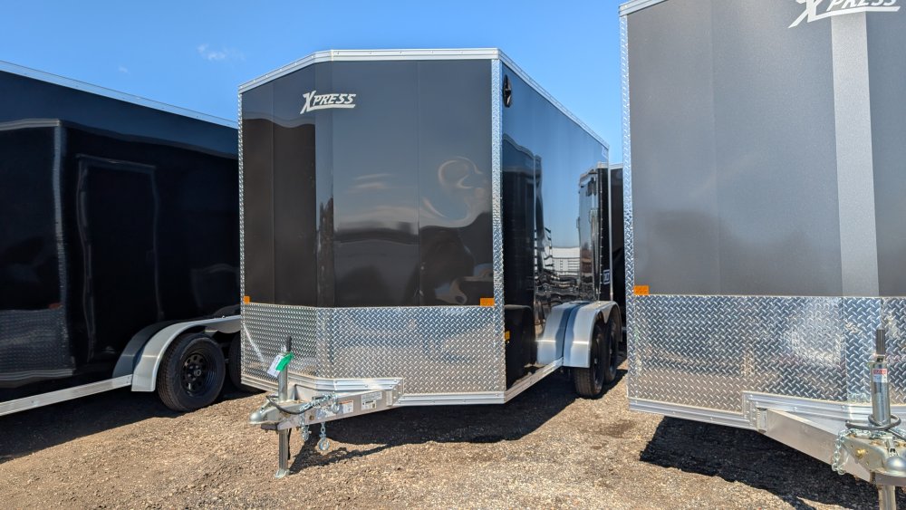 7'x14' Alcom Enclosed Cargo XPRESS7X14XLT-P 6' 4"