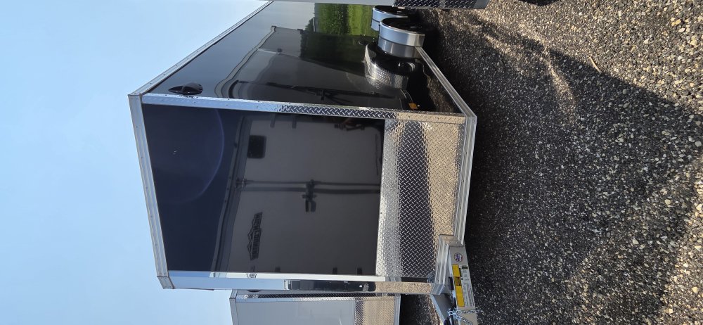 7.5'x16' Alcom-Stealth Enclosed Cargo 85"