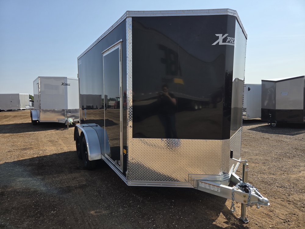 7'x12' Alcom Enclosed Cargo 7x12 Xpress 79"