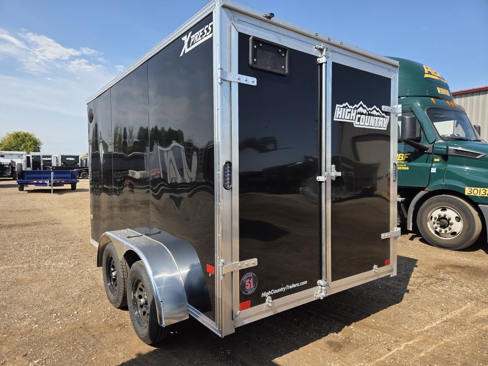7'x12' Alcom Enclosed Cargo 7x12 Xpress 79"
